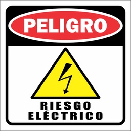 [AD-002] STIKER DE PELIGRO RIESGO ELECTRICO