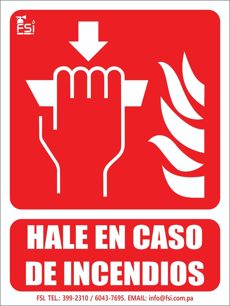 [SE-002] SEÑALIZACION FOTOLUMINISCENTE DE PULSADOR DE ALARMA - TAMAÑO (6" X 8")