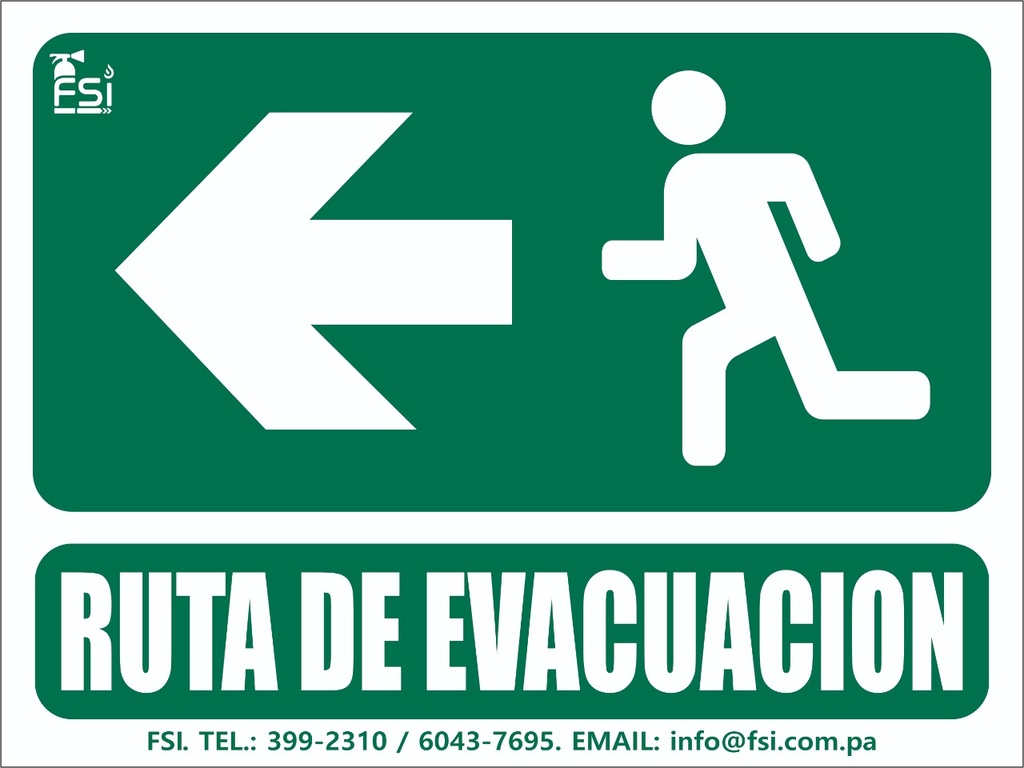 SEÑALIZACION FOTOLUMINISCENTE DE RUTA DE EVACUACION LH