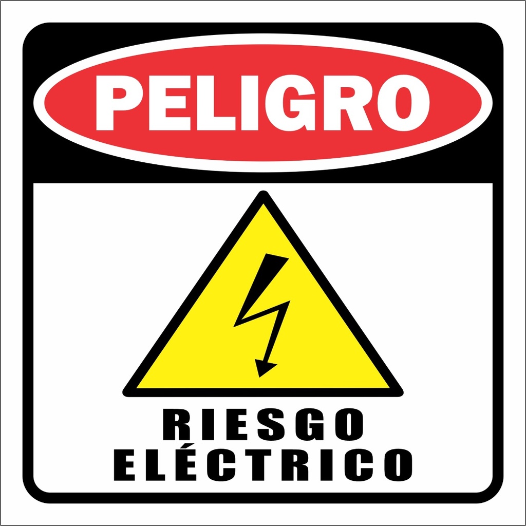 STIKER DE PELIGRO RIESGO ELECTRICO