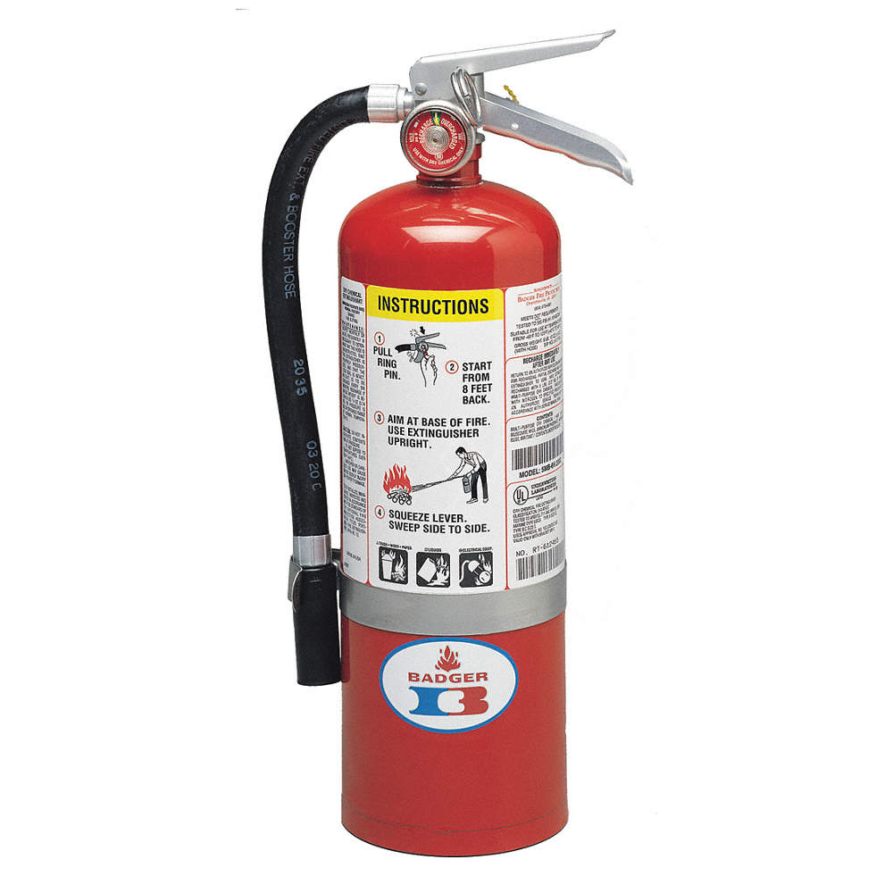 EXTINTOR RECARGABLE UL TIPO ABC DE 5 LBS MARCA BADGER
