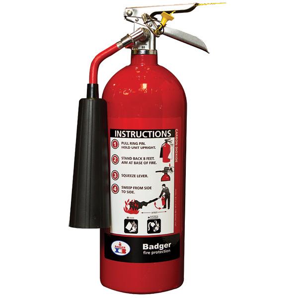 Extintor de CO2 de 5 lb Badger Extra – UL 5-B:C