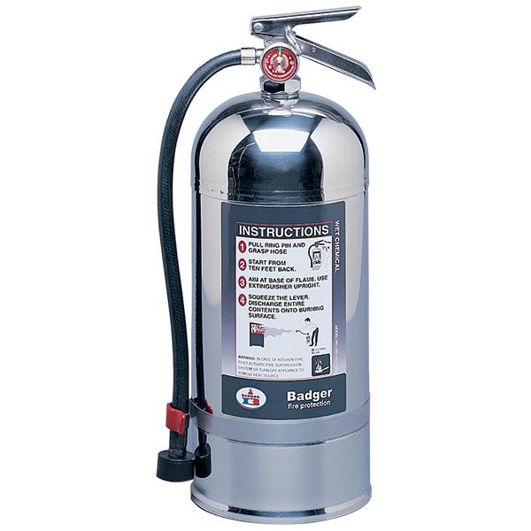EXTINTOR RECARGABLE UL TIPO K DE 6 LTS MARCA BADGER