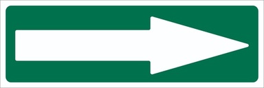 Flecha Fotoluminiscente de Evacuación 6" x 8"