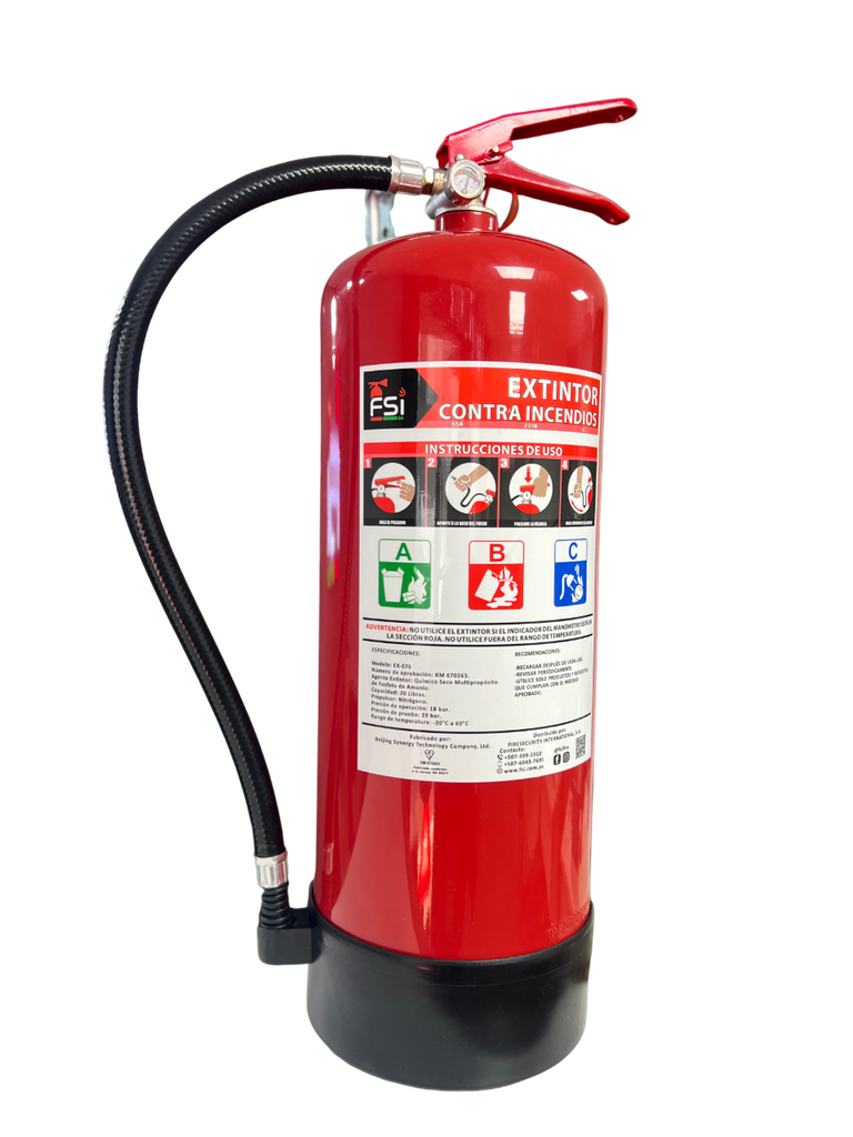 EXTINTOR RECARGABLE FSI ABC DE 20 LBS