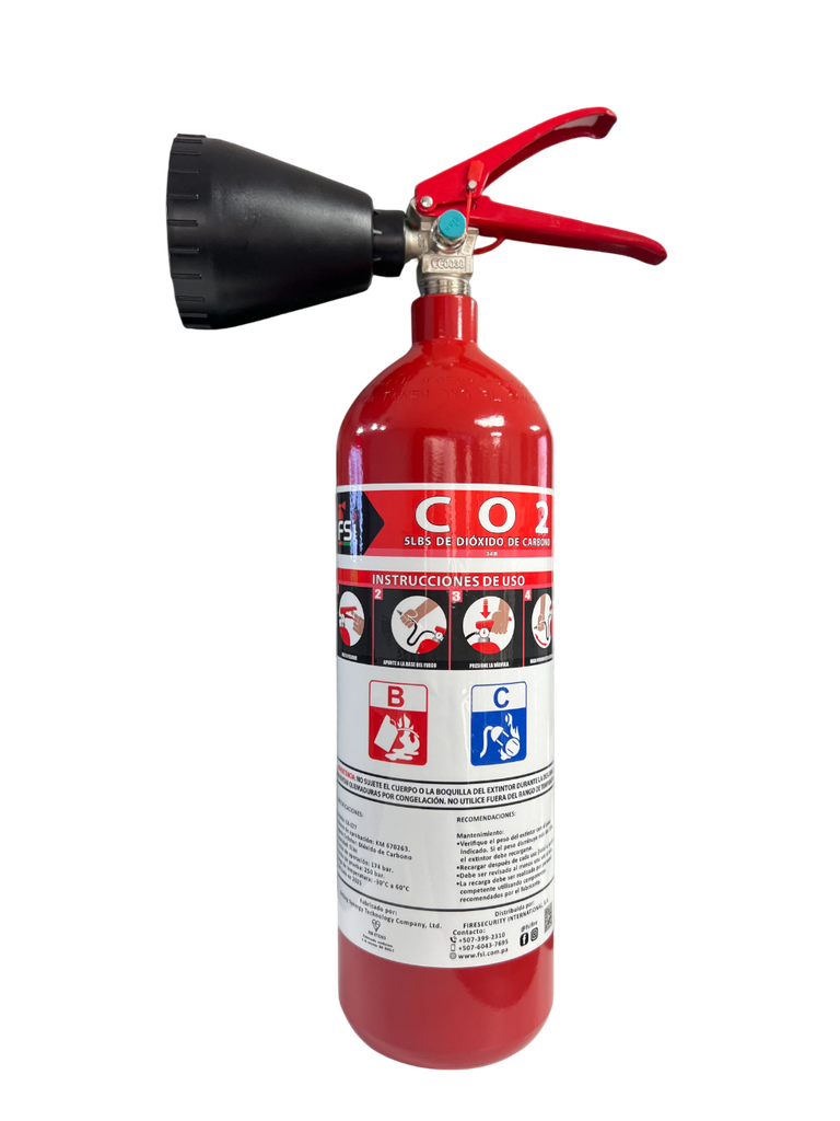 [EX-077] EXTINTOR RECARGABLE FSI BC DE CO2 DE 5 LBS