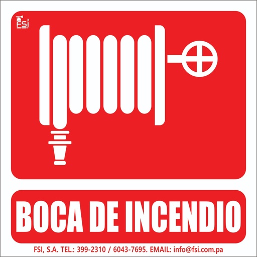SEÑALIZACION FOTOLUMINISCENTE DE BOCA DE INCENDIO 6x6