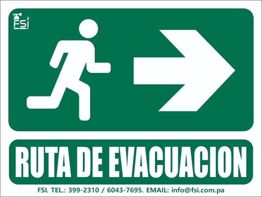 SEÑALIZACION FOTOLUMINISCENTE DE RUTA DE EVACUACION RH