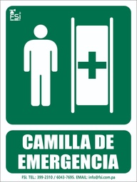 [SEV-022] SEÑALIZACION FOTOLUMINISCENTE DE CAMILLA -TAMAÑO (6" X 8")