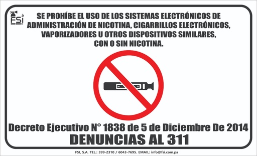 Peligro Prohibido Fumar – Señaliza SpA