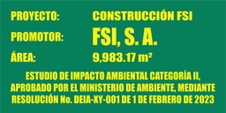 [ID-005] LETRERO DE IMPACTO AMBIENTAL EN LÁMINA GALVANIZADA CON POSTE