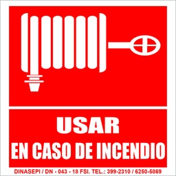 [SE-008] SEÑALIZACION FOTOLUMINISCENTE DE GABINETE CONTRA INCENDIOS 8"x12"